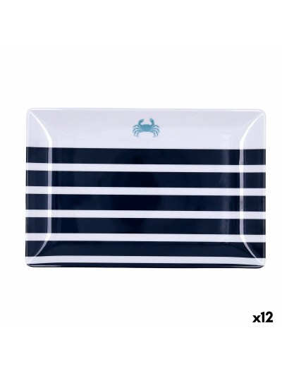 Bandeja de Aperitivos Quid Atlantic Multicolor Bioplástico 30 x 20 x 2 cm (12 Unidades)