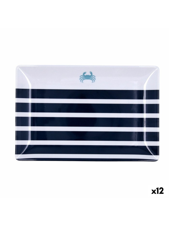 Bandeja de Aperitivos Quid Atlantic Multicolor Bioplástico 30 x 20 x 2 cm (12 Unidades)