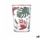 Vaso Quid Kaleido Multicolor Vidrio Hojas 510 ml (6 Unidades)