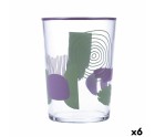 Vaso Quid Kaleido Multicolor Vidrio Abstracto 510 ml (6 Unidades)