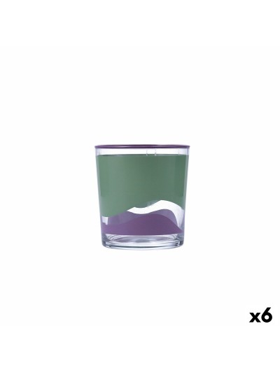 Verre Quid Kaleido Multicouleur verre Abstrait 380 ml (6 Unités)