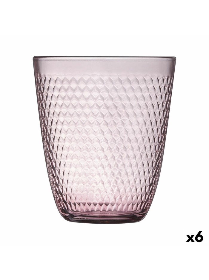 Vaso Luminarc Pampille Rosa Vidrio 310 ml (6 Unidades)