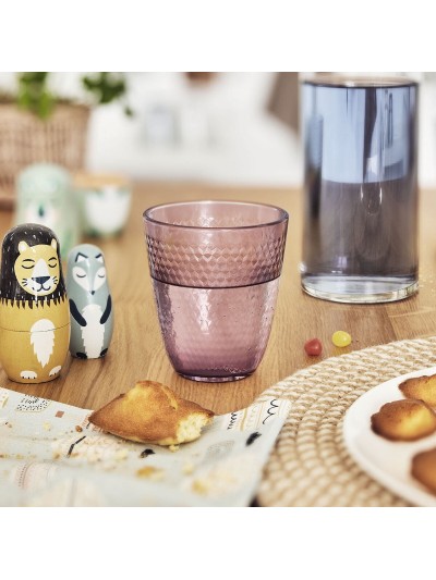 Vaso Luminarc Pampille Rosa Vidrio 310 ml (6 Unidades)