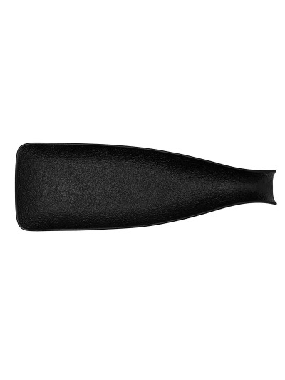 Bandeja de Aperitivos Bidasoa Fosil Negro Cerámica Alúmina Botella 38,5 x 12,7 x 4,8 cm (9 Unidades)
