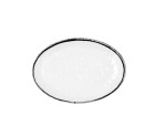 Assiette plate Quid Select Filo Blanc Noir Plastique 21,3 x 15 cm (12 Unités)
