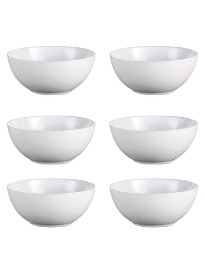 Set de Cuencos Luminarc Diwali Blanco Vidrio (18 cm) (6 pcs)