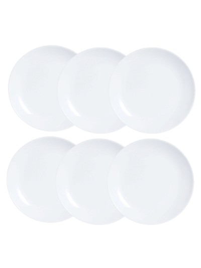 Service de vaisselle Luminarc Diwali 6 pcs Blanc verre 19 cm