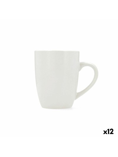 Taza Quid Latte Blanco Cerámica 330 ml (12 Unidades) (Pack 12x)