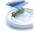 Set de Platos Arcoroc Restaurant Bicolor Vidrio (Ø 23 cm) (6 uds)