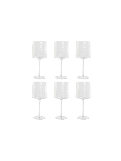 Set de Copas Home ESPRIT Transparente Cristal 9,6 x 9,6 x 22,5 cm (6 Unidades)