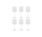 Set de Copas Home ESPRIT Transparente Cristal 9,6 x 9,6 x 22,5 cm (6 Unidades)