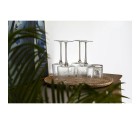 Set de Copas Home ESPRIT Transparente Cristal 9,6 x 9,6 x 22,5 cm (6 Unidades)