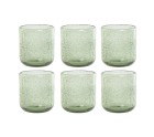 Set de Vasos Home ESPRIT Verde Cristal 320 ml (6 Unidades)
