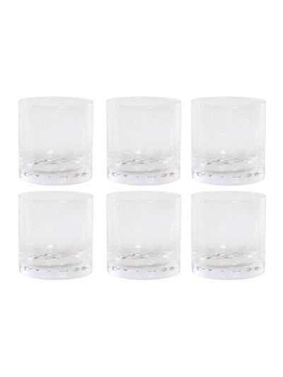 Set de Verres Home ESPRIT Transparent Verre Avec relief (6 Unités)