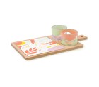 Set para servir Quid Kaleido Multicolor Madera 31 x 17 x 6 cm 4 Piezas