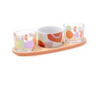 Set para servir Quid Kaleido Multicolor Madera 25 x 10 x 5,5 cm (4 Piezas)