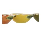 Bol para Aperitivos Home ESPRIT Amarillo Verde Gres Limón 23,5 x 17 x 7,5 cm (3 Unidades)