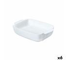 Fuente de Cocina Pyrex Signature Blanco Cerámica Rectangular 25 x 19 x 7 cm (6 Unidades)