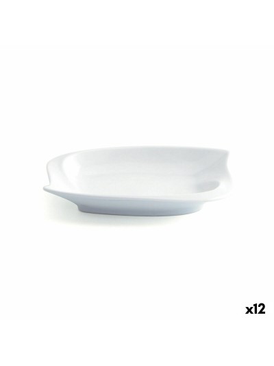 Plato Quid Gastro Fun Pequeño Blanco Cerámica 15,5 x 10 cm (12 Unidades) (Pack 12x)