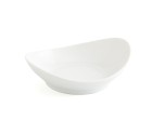 Bandeja de Aperitivos Quid Gastro Fun Blanco Cerámica 14 x 11 cm (12 Unidades)