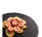 Bandeja de Cerámica Efecto Pizarra Quid Select Redondo Negro (12 Unidades)