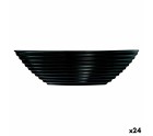 Bol Luminarc Harena Negro Negro Vidrio 16 cm (24 Unidades)