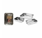 Set de bandejas para Alimentos Excellent Houseware a12402130 Acero Inoxidable 27 x 20 x 6 cm 31 x 23 x 6 cm 36 x 27 x 6 cm (3 Un