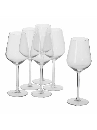 Set de copas de vino Alpina Transparente 370 ml (6 Unidades)