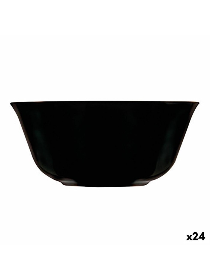 Bol Luminarc Carine Negro Noir verre 12 cm Polyvalents (24 Unités)