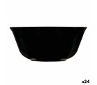 Bol Luminarc Carine Negro Negro Vidrio 12 cm Multiusos (24 Unidades)