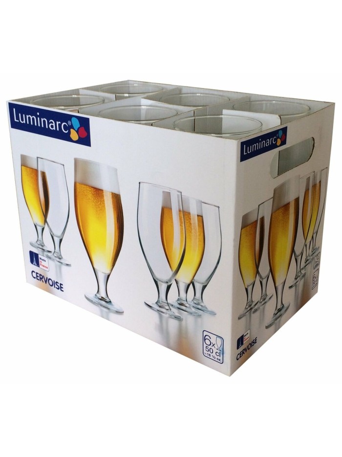 Vaso para Cerveza Luminarc Spirit Bar Transparente Vidrio 500 ml 6 Unidades (Pack 6x)
