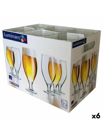 Vaso para Cerveza Luminarc Spirit Bar Transparente Vidrio 500 ml 6 Unidades (Pack 6x)