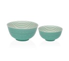 Bol pour Apéritifs Versa Turquoise Céramique Porcelaine 12,3 x 5,8 x 12,3 cm