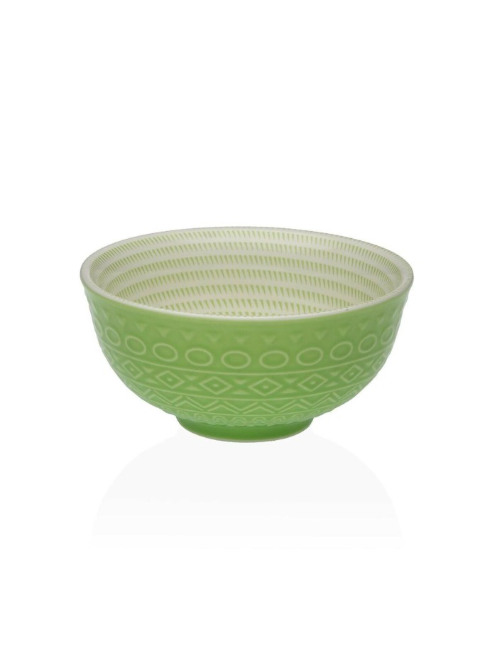 Bol pour Apéritifs Versa Vert Céramique Porcelaine 12,3 x 5,8 x 12,3 cm