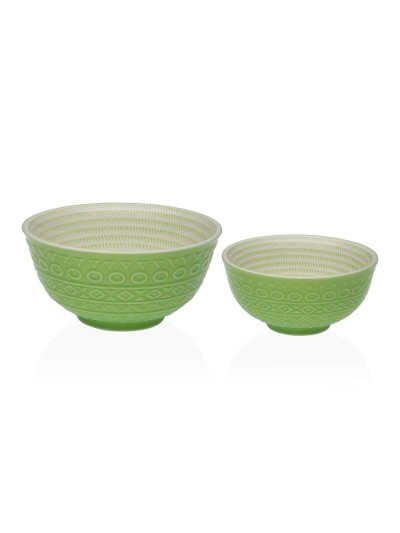 Bol pour Apéritifs Versa Vert Céramique Porcelaine 12,3 x 5,8 x 12,3 cm