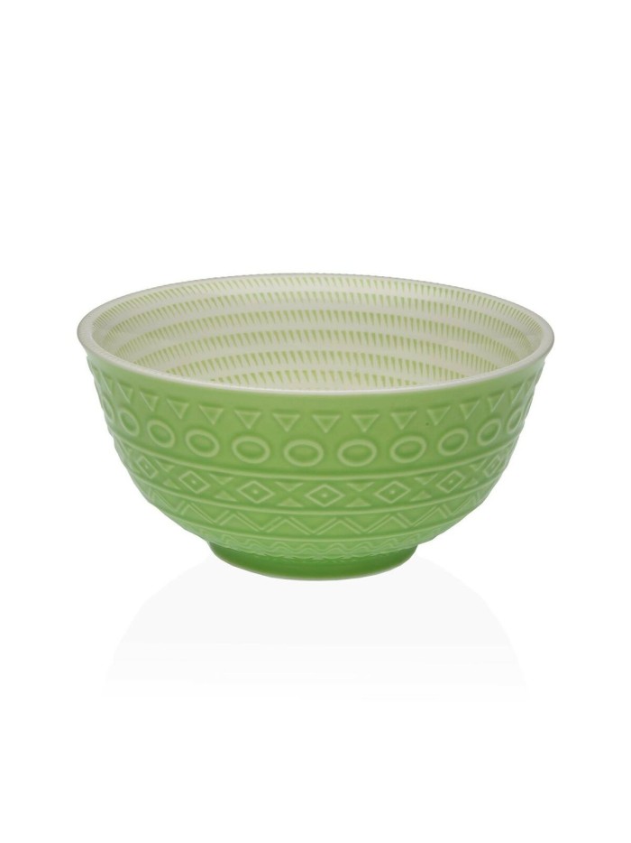 Bol pour Apéritifs Versa Vert Céramique Porcelaine 16 x 7,7 x 16 cm