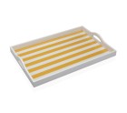Plateau Versa Jaune Bois MDF 30 x 5 x 45 cm Rayures