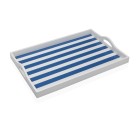 Bandeja Versa Azul Madera MDF 30 x 5 x 45 cm Rayas