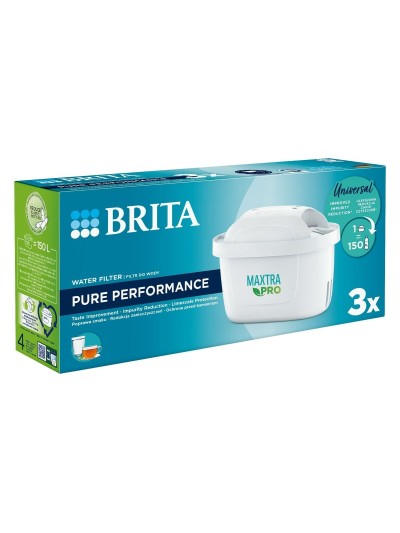 Filtro para Jarra Filtrante Brita MX+ Pro Pure Performance 3 Piezas (3 Unidades)
