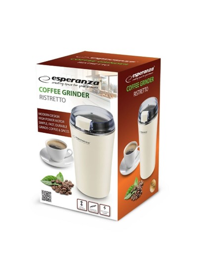 Molinillo Eléctrico Esperanza EKC008W Blanco 160 W