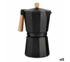 Cafetera Italiana A611BQ-12 T Marrón Negro Madera Aluminio 650 ml (12 Unidades)