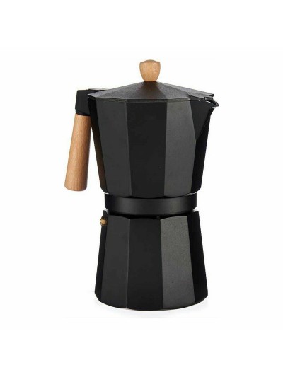 Cafetera Italiana A611BQ-12 T Marrón Negro Madera Aluminio 650 ml (12 Unidades)