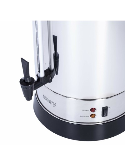 Hervidor y Tetera Eléctrica Adler CR 1259 Negro Gris Acero Inoxidable 20 L