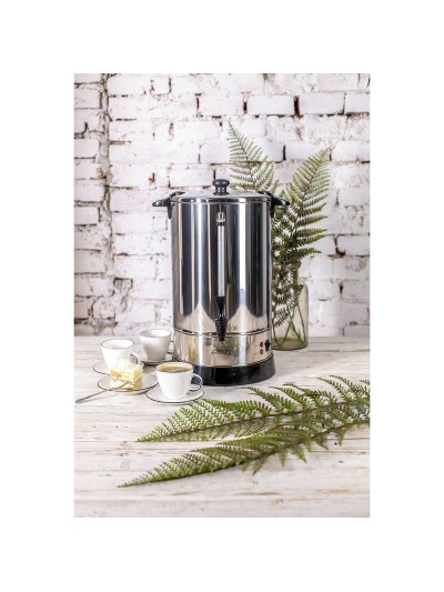 Hervidor y Tetera Eléctrica Adler CR 1259 Negro Gris Acero Inoxidable 20 L