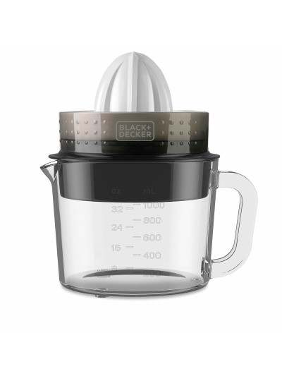 Centrifugeuse électrique Black & Decker ES9240070B                      Blanc Noir Translucide 30 W 1 L