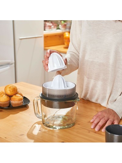 Exprimidor Eléctrico Black & Decker ES9240070B                      Blanco Negro Translúcido 30 W 1 L