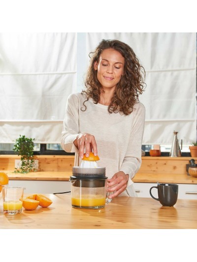 Exprimidor Eléctrico Black & Decker ES9240070B                      Blanco Negro Translúcido 30 W 1 L