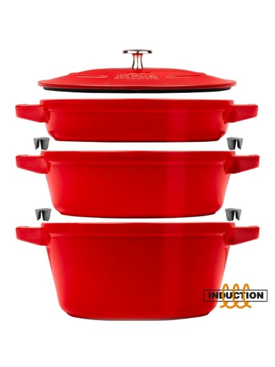 Bandeja para Horno Zwilling La Cocotte Rojo Hierro Fundido Ø 24 cm (3 Unidades)