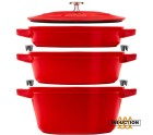 Bandeja para Horno Zwilling La Cocotte Rojo Hierro Fundido Ø 24 cm (3 Unidades)