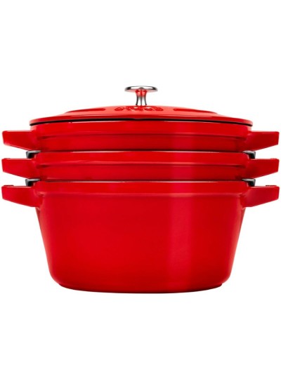 Bandeja para Horno Zwilling La Cocotte Rojo Hierro Fundido Ø 24 cm (3 Unidades)